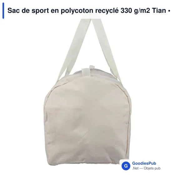 Sac de sport en polycoton recyclé 330 g/m2 Tian - Image 16