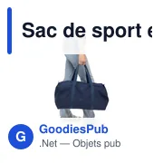 Sac de sport en polycoton recyclé 330 g/m2 Tian - Miniature 19