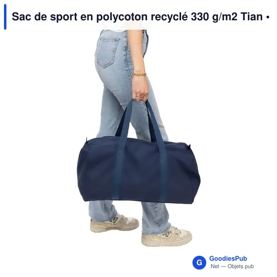 Sac de sport en polycoton recyclé 330 g/m2 Tian - Image 19
