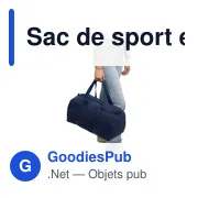 Sac de sport en polycoton recyclé 330 g/m2 Tian - Miniature 20