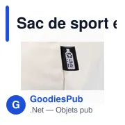 Sac de sport en polycoton recyclé 330 g/m2 Tian - Miniature 7