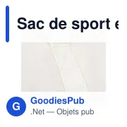 Sac de sport en polycoton recyclé 330 g/m2 Tian - Miniature 8
