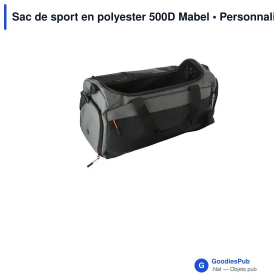 Sac de sport personnalisable Mabel avec logo - Polyester 500D - Image 4