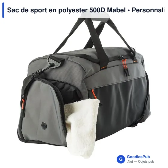 Sac de sport personnalisable Mabel avec logo - Polyester 500D - Image 5