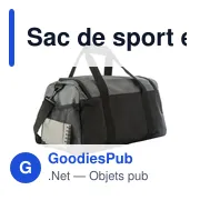 Sac de sport personnalisable Mabel avec logo - Polyester 500D - Miniature 6