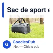 Sac de sport personnalisable Mabel avec logo - Polyester 500D - Miniature 8