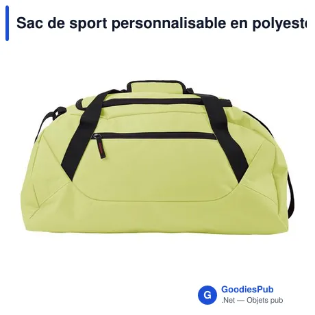 Sac de sport personnalisable en polyester 600D avec logo