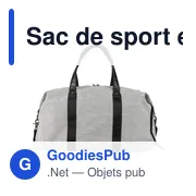 Sac de sport personnalisable en polyester recyclé avec logo - Desmond - Miniature 2