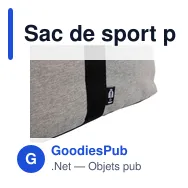 Sac de sport personnalisable en polyester recyclé avec logo - Desmond - Miniature 11