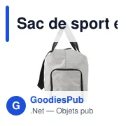 Sac de sport personnalisable en polyester recyclé avec logo - Desmond - Miniature 5