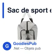Sac de sport personnalisable en polyester recyclé avec logo - Desmond - Miniature 6