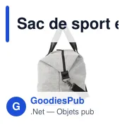 Sac de sport personnalisable en polyester recyclé avec logo - Desmond - Miniature 7