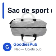 Sac de sport personnalisable en polyester recyclé avec logo - Desmond - Miniature 8