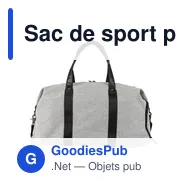 Sac de sport personnalisable en polyester recyclé avec logo - Desmond - Miniature 9