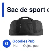 Sac de sport en polyester Amir - Miniature 2