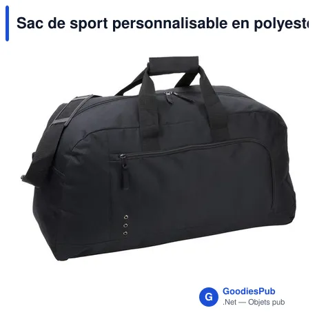 Sac de sport personnalisable en polyester avec logo - Antoinette