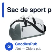 Sac de sport personnalisable en polyester avec logo - Antoinette - Miniature 3