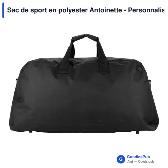 Sac de sport personnalisable en polyester avec logo - Antoinette - Image 4