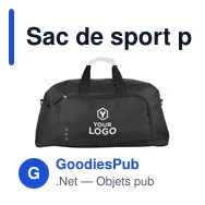 Sac de sport personnalisable en polyester avec logo - Antoinette - Miniature 6