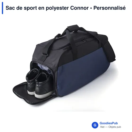 Sac de sport personnalisable en polyester avec logo - Connor - Image 3