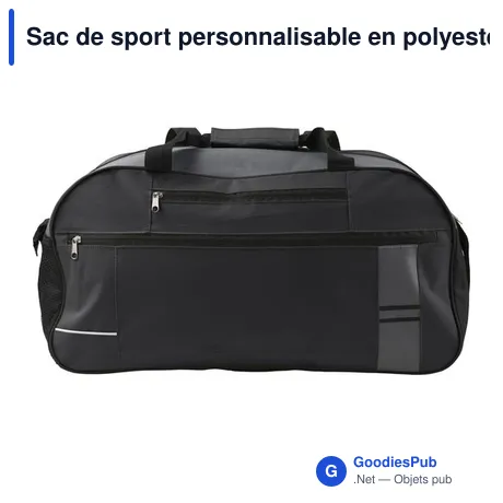 Sac de sport personnalisable en polyester avec logo - Corinne