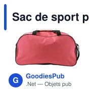 Sac de sport personnalisable en polyester avec logo - Corinne - Miniature 5
