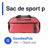 Sac de sport personnalisable en polyester avec logo - Corinne - Miniature 7