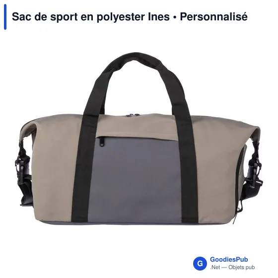 Sac de sport personnalisable Ines avec logo - Idéal pour vos événements - Image 1