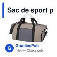 Sac de sport personnalisable Ines avec logo - Idéal pour vos événements - Miniature 2