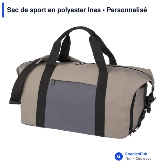 Sac de sport personnalisable Ines avec logo - Idéal pour vos événements - Image 2