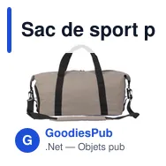 Sac de sport personnalisable Ines avec logo - Idéal pour vos événements - Miniature 3