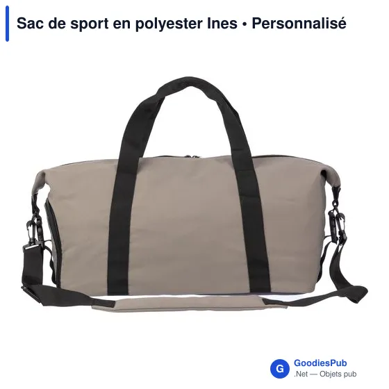 Sac de sport personnalisable Ines avec logo - Idéal pour vos événements - Image 3