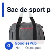 Sac de sport personnalisable en polyester avec logo - Lemar - Miniature 1