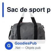 Sac de sport personnalisable en polyester avec logo - Lemar - Miniature 2