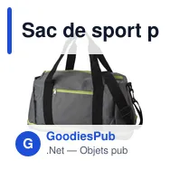 Sac de sport personnalisable en polyester avec logo - Lemar - Miniature 4