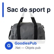 Sac de sport personnalisable en polyester avec logo - Lemar - Miniature 5