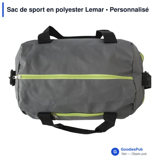 Sac de sport personnalisable en polyester avec logo - Lemar - Image 6