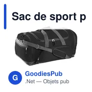 Sac de sport personnalisable Lorenzo avec logo - Polyester 600D - Miniature 11