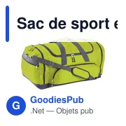 Sac de sport personnalisable Lorenzo avec logo - Polyester 600D - Miniature 4