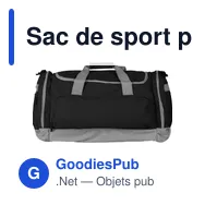 Sac de sport personnalisable Lorenzo avec logo - Polyester 600D - Miniature 9