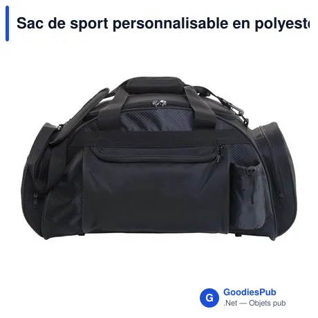 Sac de sport personnalisable en polyester avec logo - Ricardo