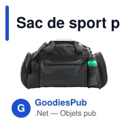 Sac de sport personnalisable en polyester avec logo - Ricardo - Miniature 2