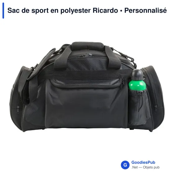 Sac de sport personnalisable en polyester avec logo - Ricardo - Image 3