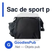 Sac de sport personnalisable en polyester avec logo - Ricardo - Miniature 4