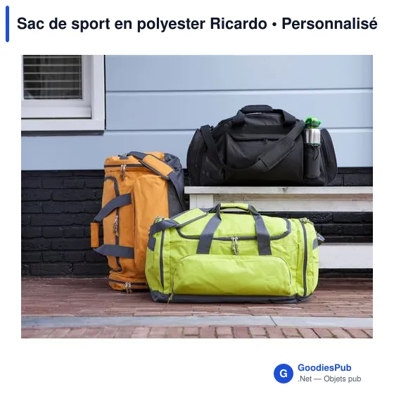 Sac de sport personnalisable en polyester avec logo - Ricardo - Image 5