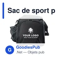 Sac de sport personnalisable en polyester avec logo - Ricardo - Miniature 6
