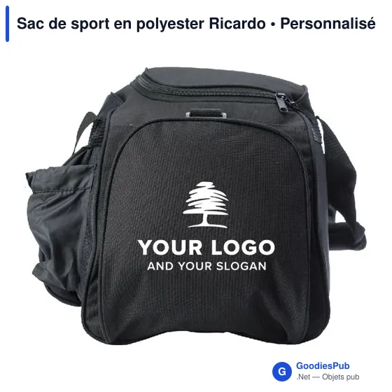 Sac de sport personnalisable en polyester avec logo - Ricardo - Image 6