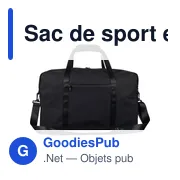 Sac de sport en PU recyclé Mirae - Miniature 1