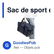 Sac de sport en PU recyclé Mirae - Miniature 12
