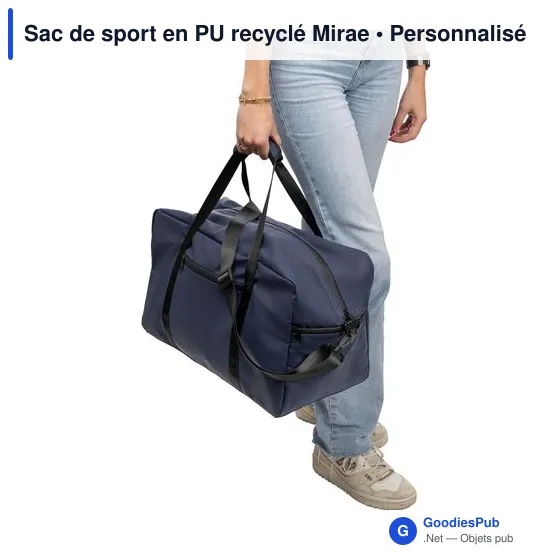 Sac de sport en PU recyclé Mirae - Image 12